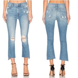 Mother insider Crop Step Fray Hijacking the Runway